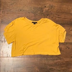Yellow crop top